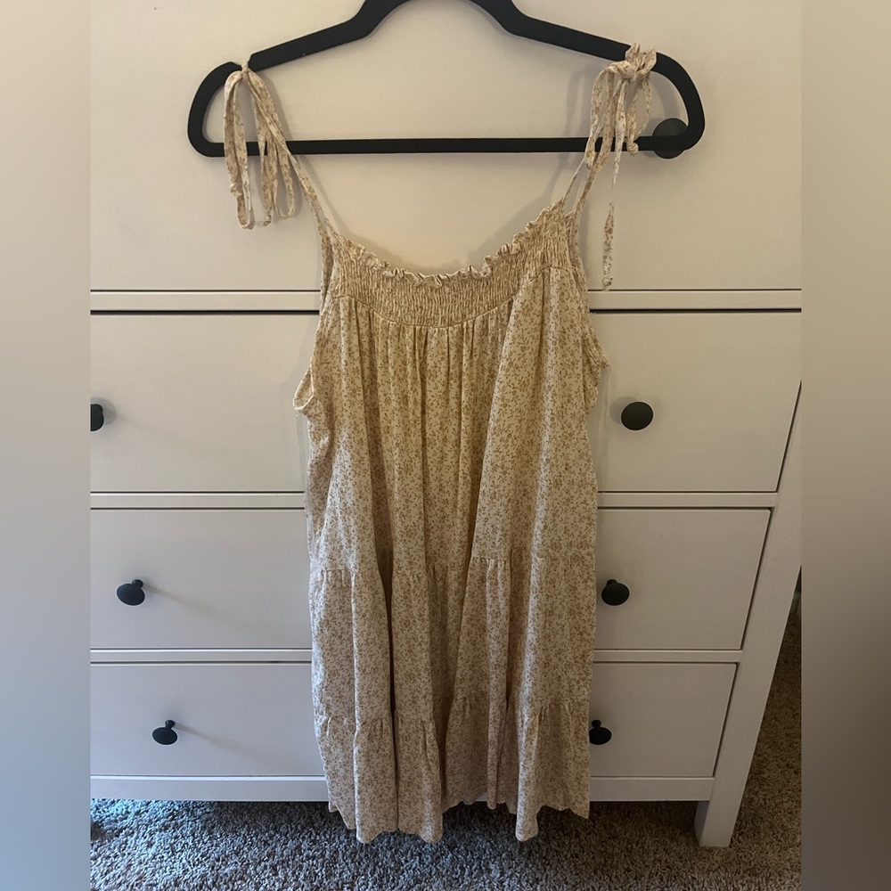 Yellow flower sundress